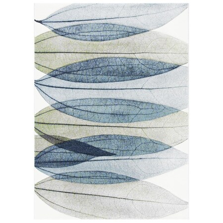 Safavieh Rectangle Modern Hollywood Area Rug Ivory & Blue - 5 ft. -3 in. x 7 ft. -6 in. HLW703A-5